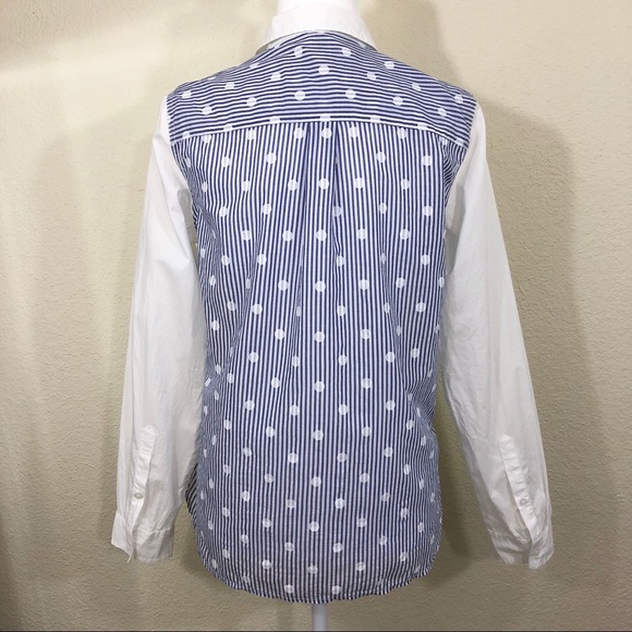 Madewell polka dot button down top size medium - Picture 4 of 8